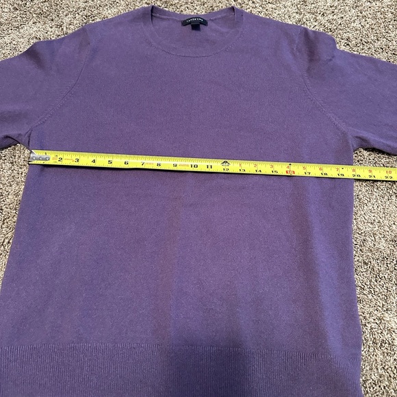 100% Cashmere Purple Lands End Women’s Sweater Size XL - Picture 7 of 10